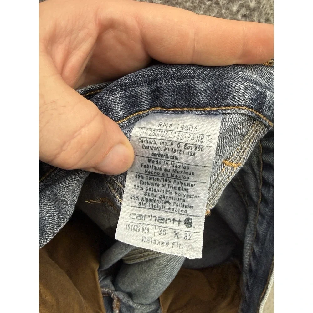 Carhartt size tag